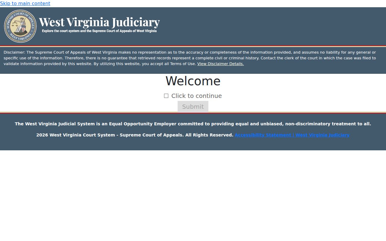 MCRSearch disclaimer and Terms for Taylor County case information