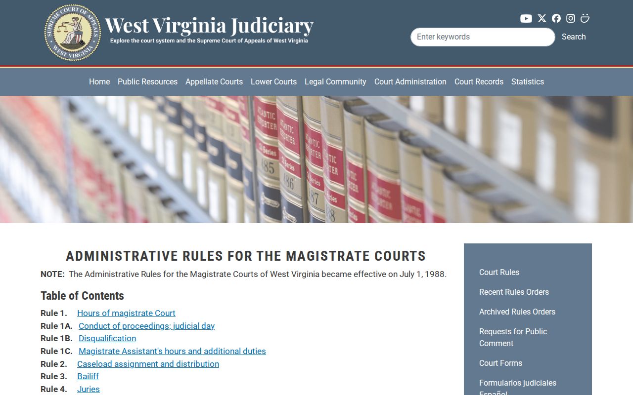 Magistrate Court copy and fax fee rules for Taylor County requests